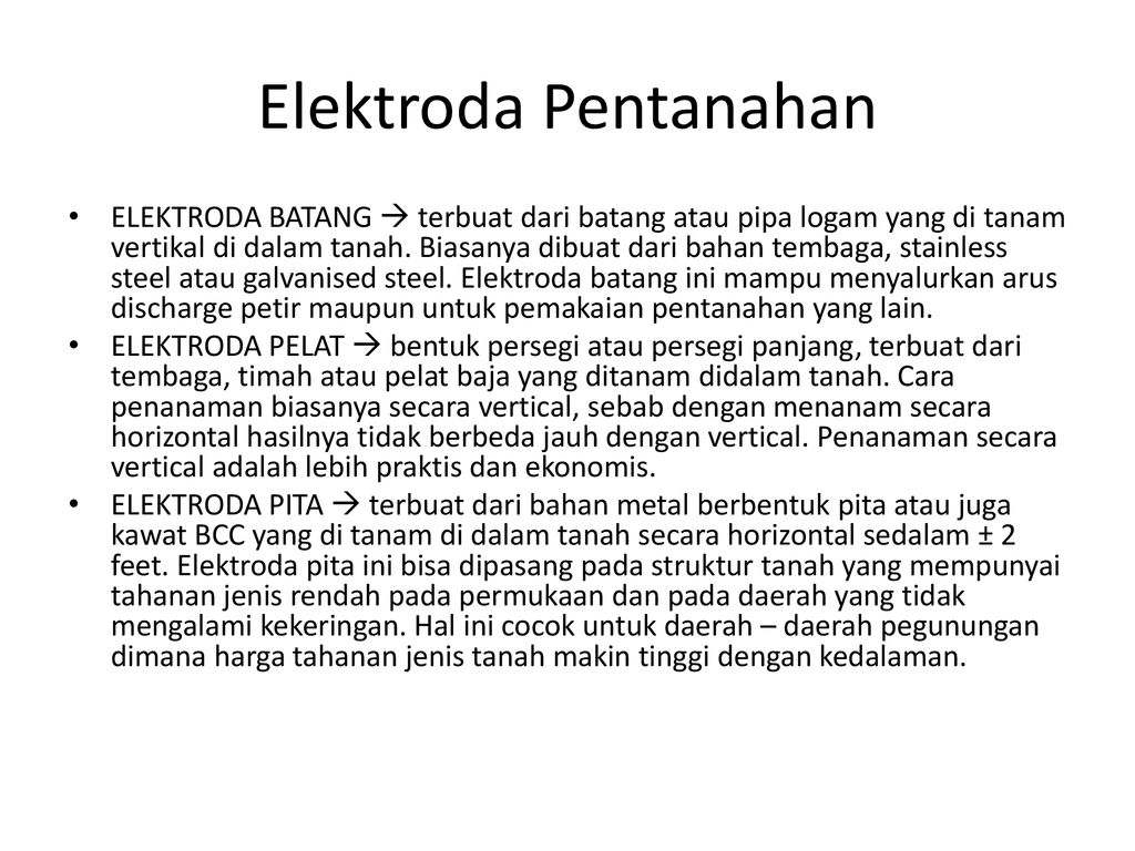 Elektroda Pentanahan