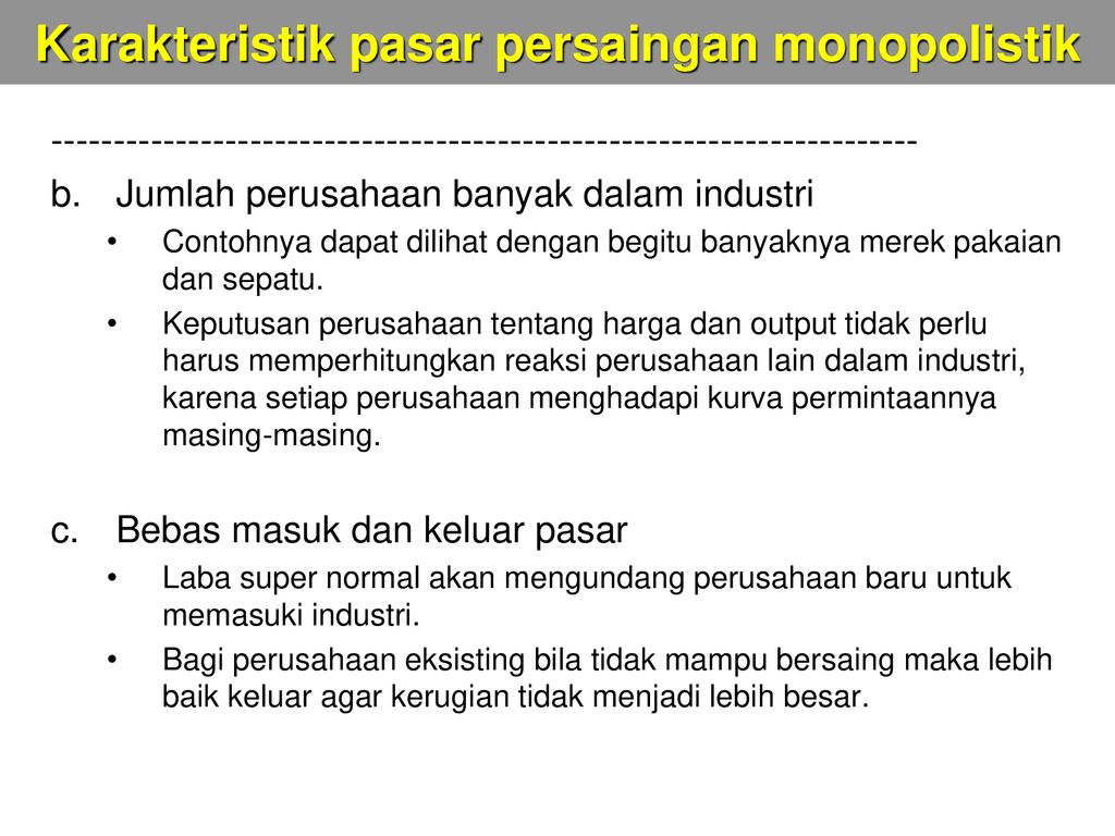 Pasar Persaingan Monopolistik Ppt Download