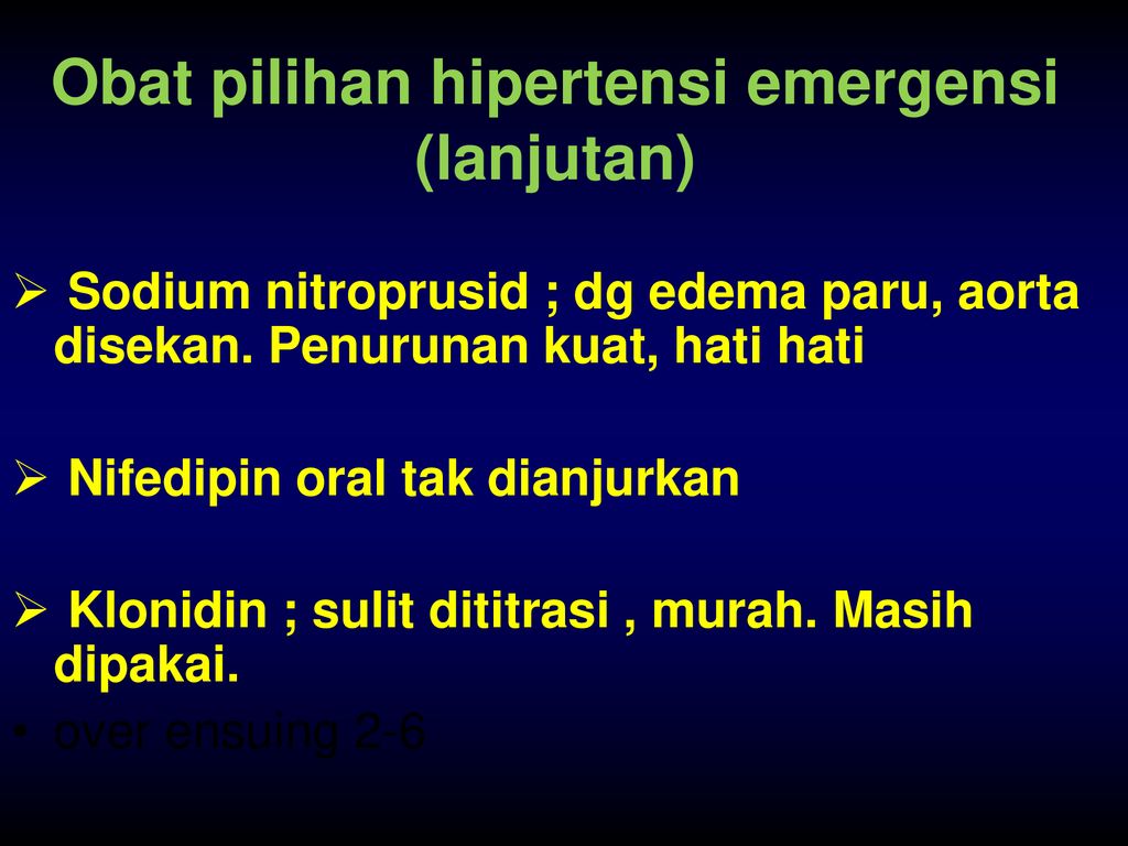 Hipertensi & Hipertensi Emergensi RS Ken Saras Kanb Semarang - Ppt Download