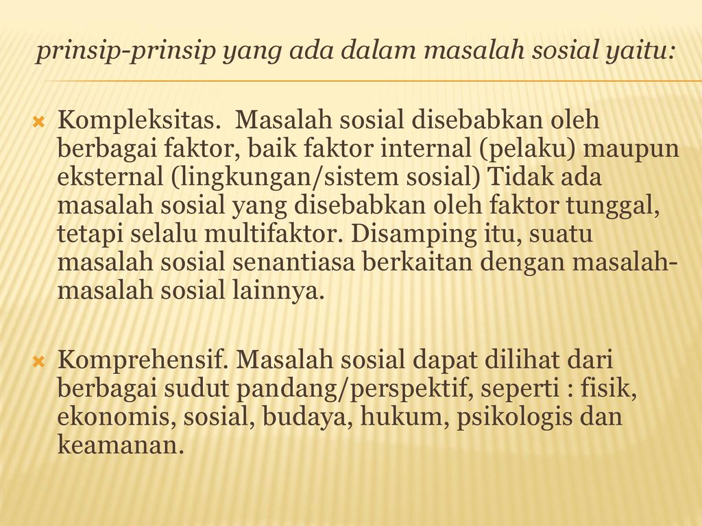 HAKIKAT MASALAH SOSIAL - Ppt Download