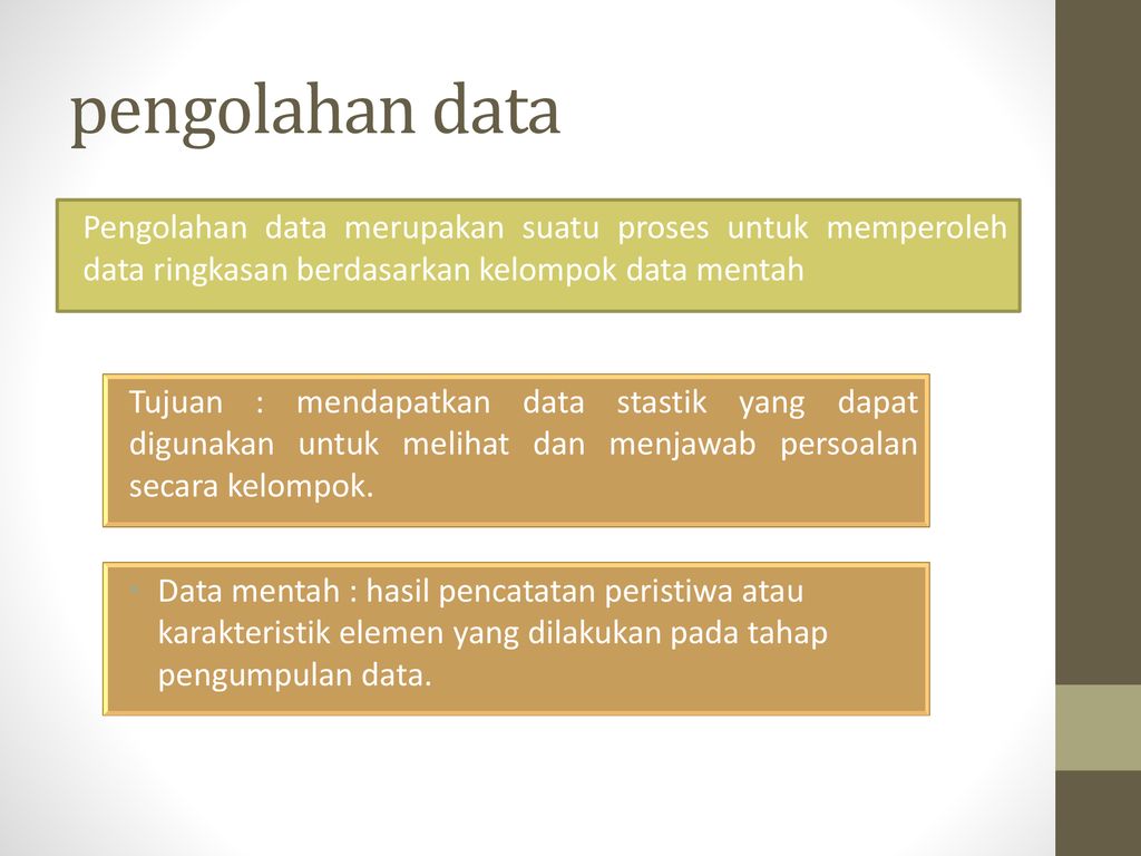 Kualitatif pengolahan identifikasikan data tahap tiga Pengolahan Data