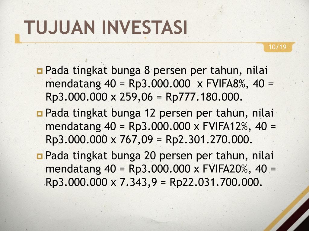 CAKUPAN PEMBAHASAN Overview Definisi Investasi Investasi Dan Konsumsi ...