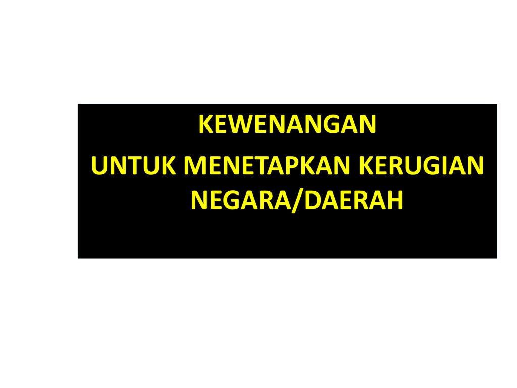 KERUGIAN NEGARA DAN APBN - Ppt Download