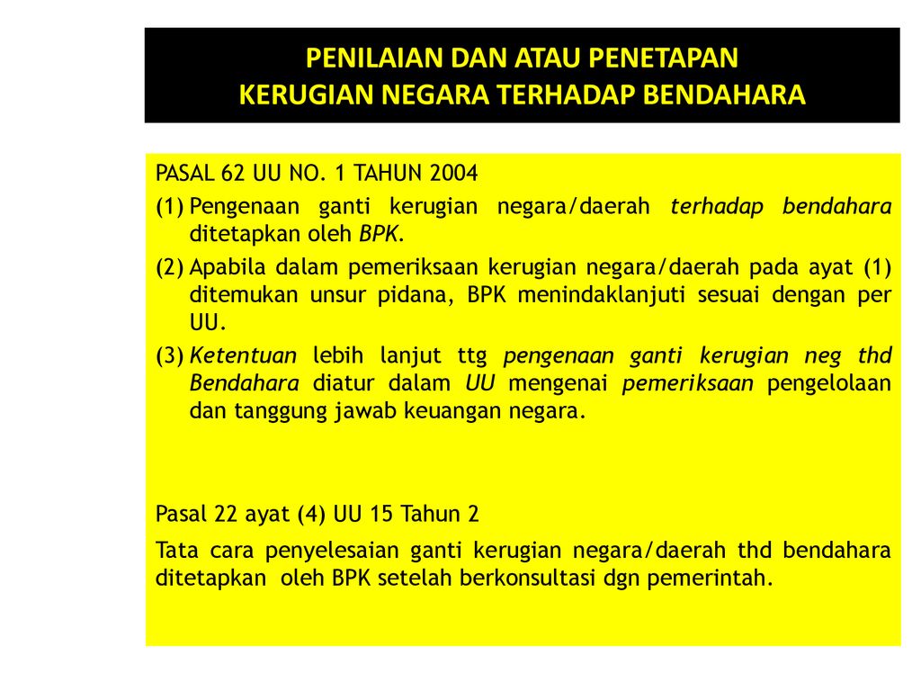 KERUGIAN NEGARA DAN APBN - Ppt Download