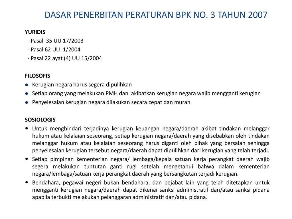 KERUGIAN NEGARA DAN APBN - Ppt Download