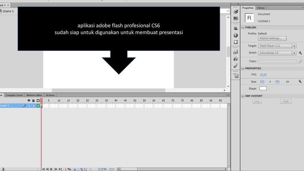 Membuat Slide Presentasi Sederhana Menggunakan Adobe Flash CS 6 - ppt  download