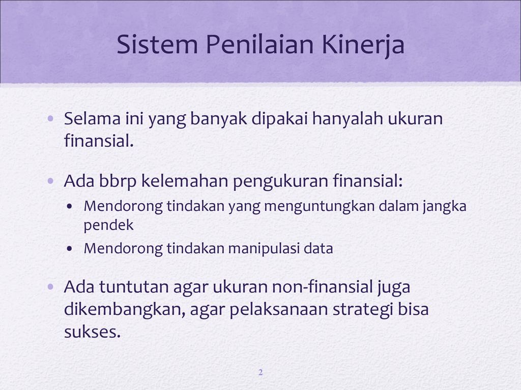 Sistem Penilaian Kinerja Performance Measurement Systems Ppt Download 3140