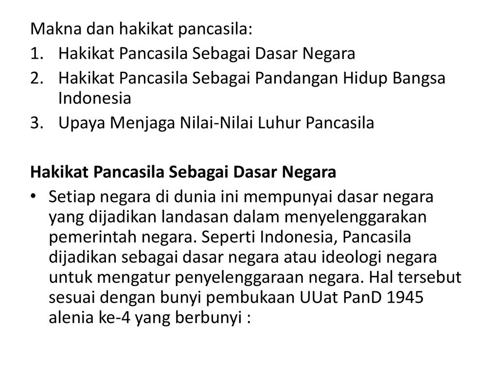 Apa Makna Dari Pancasila Sebagai Dasar Negara – Studyhelp