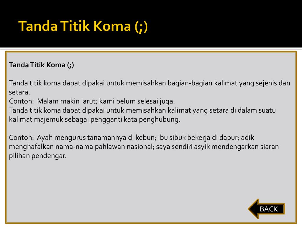 Penggunaan Tanda Titik Koma – Studyhelp