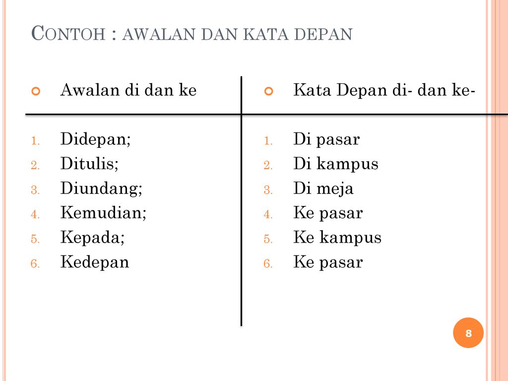 Contoh Kata Depan Di – Brain