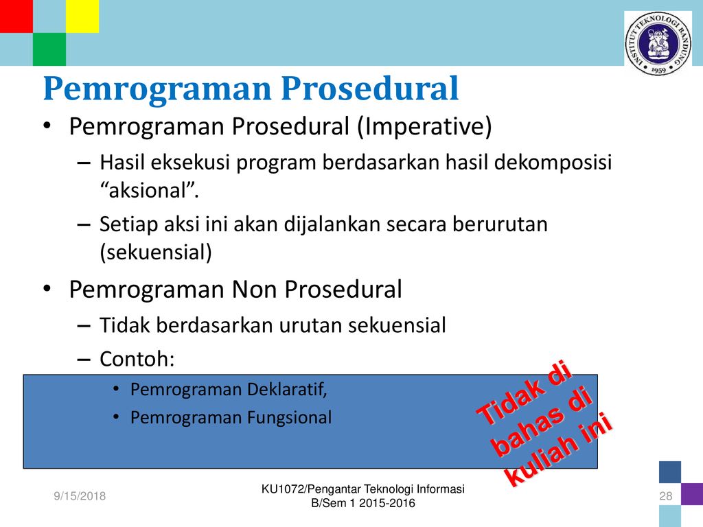 Pemrograman Prosedural