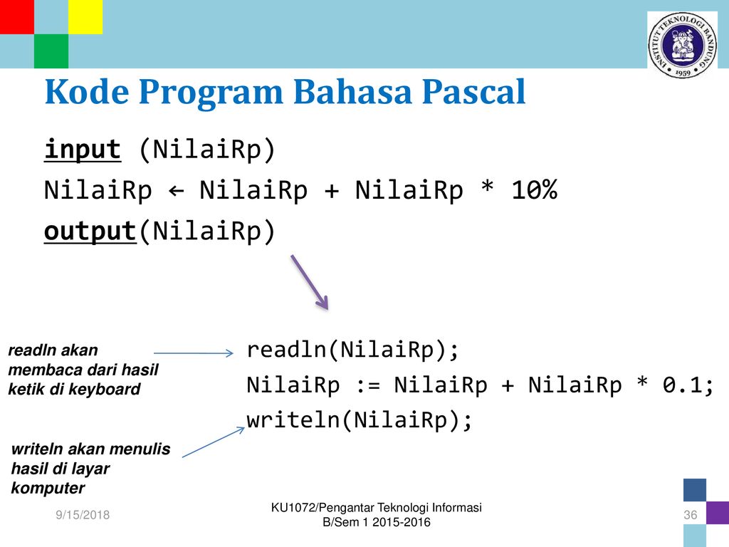 Kode Program Bahasa Pascal