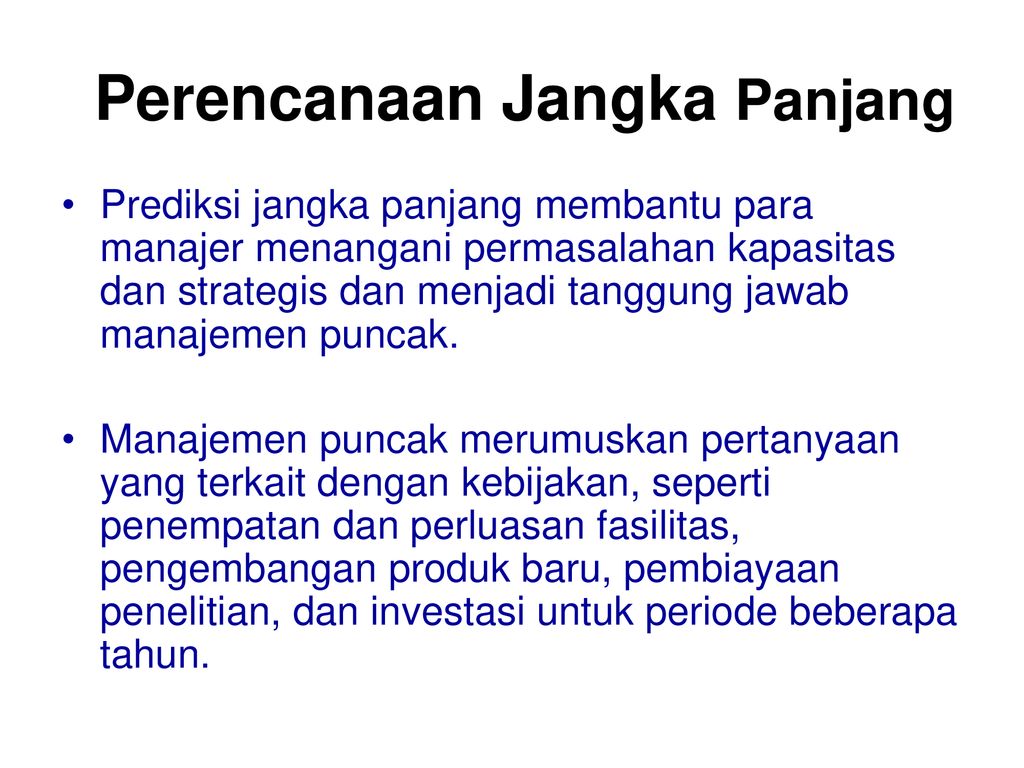 Sesi 2 Perencanaan Jangka Panjang Pendek Ppt Download