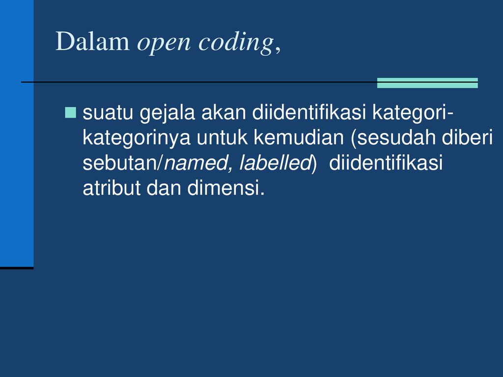 Open coding