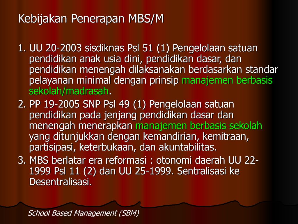 School Based Management Pada Madrasah Dan Sekolah - Ppt Download