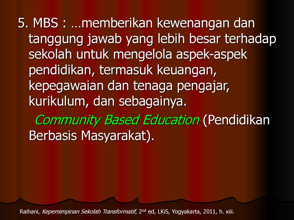 School Based Management Pada Madrasah Dan Sekolah - Ppt Download