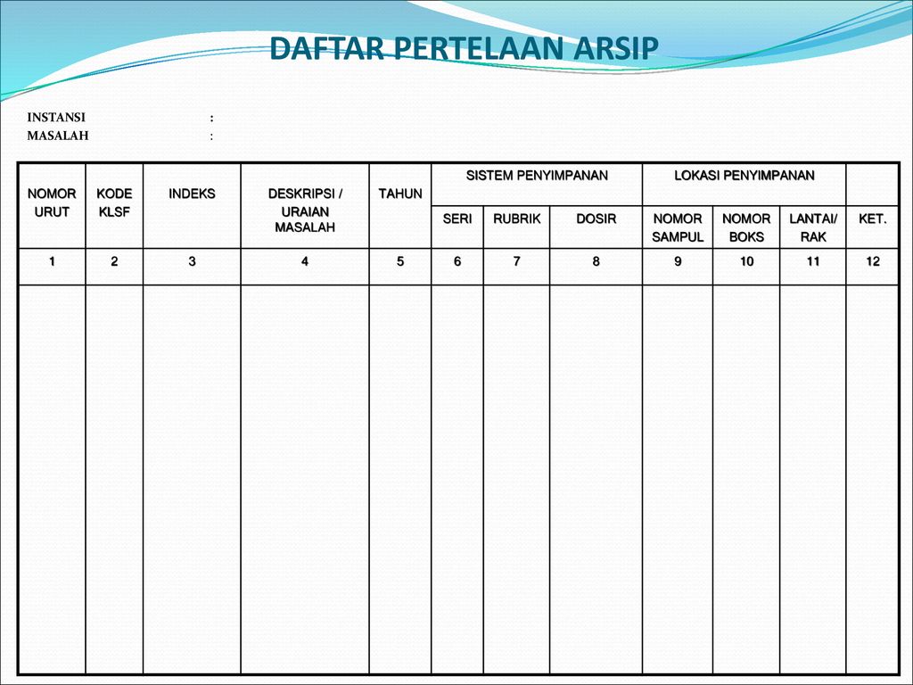 Pemindahan Transfer Arsip In Aktif Ppt Download