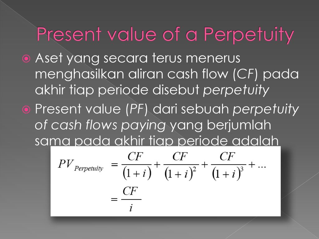 Present value