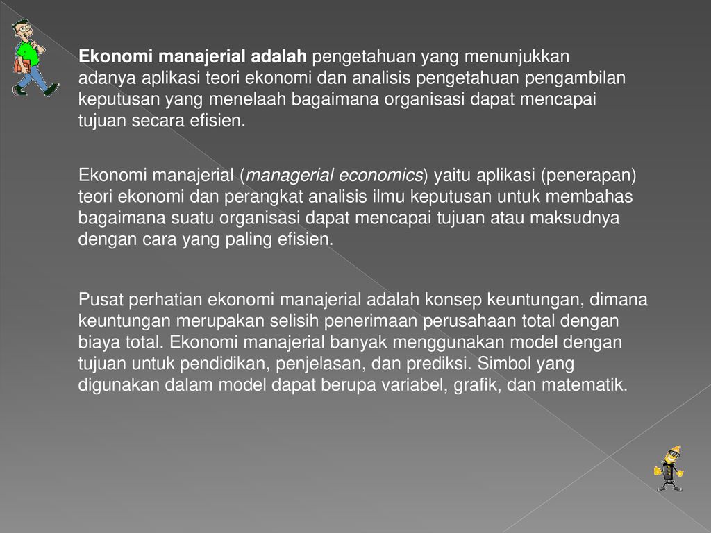 peranan ekonomi manajerial di malaysia