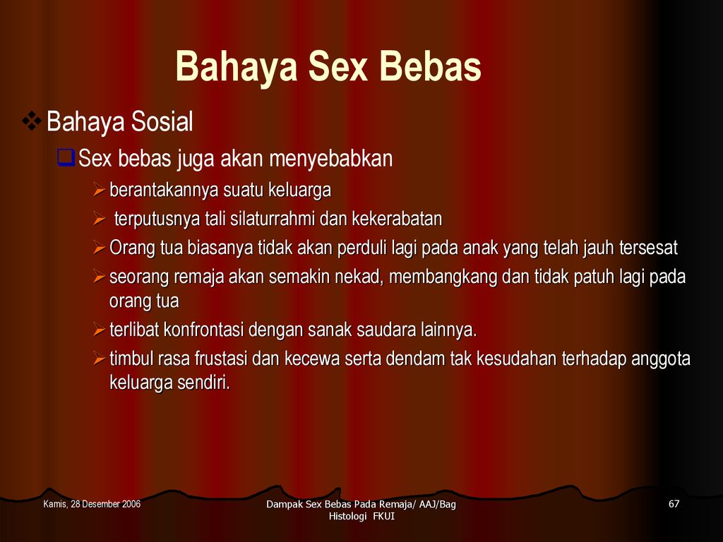 Bahaya Sex Bebas Pada Remaja Suatu Tinjauan Aspek Medis Dan Islam Ppt Download 2095