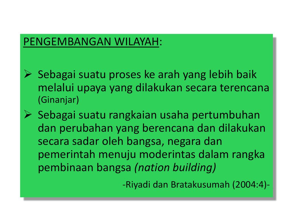 (Ely Triwulan Dani - A ) ILMU PERENCANAAN WILAYAH - Ppt Download