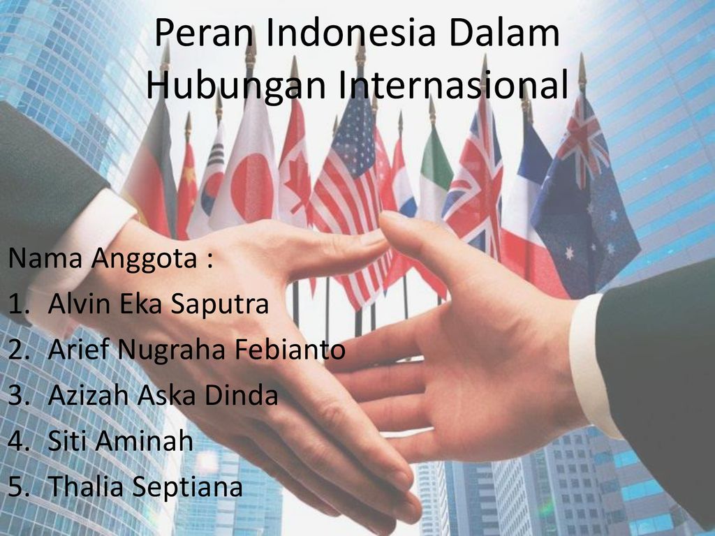 Peran Indonesia Dalam Hubungan Internasional
