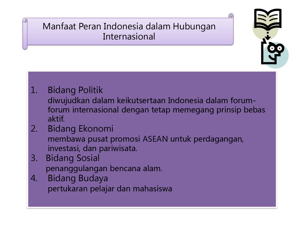Manfaat Peran Indonesia dalam Hubungan Internasional