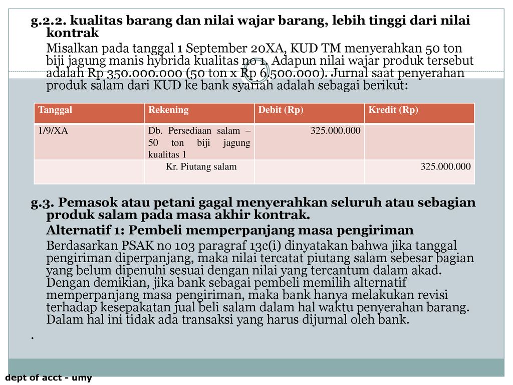 AKUNTANSI TRANSAKSI SALAM DAN SALAM PARALEL - Ppt Download