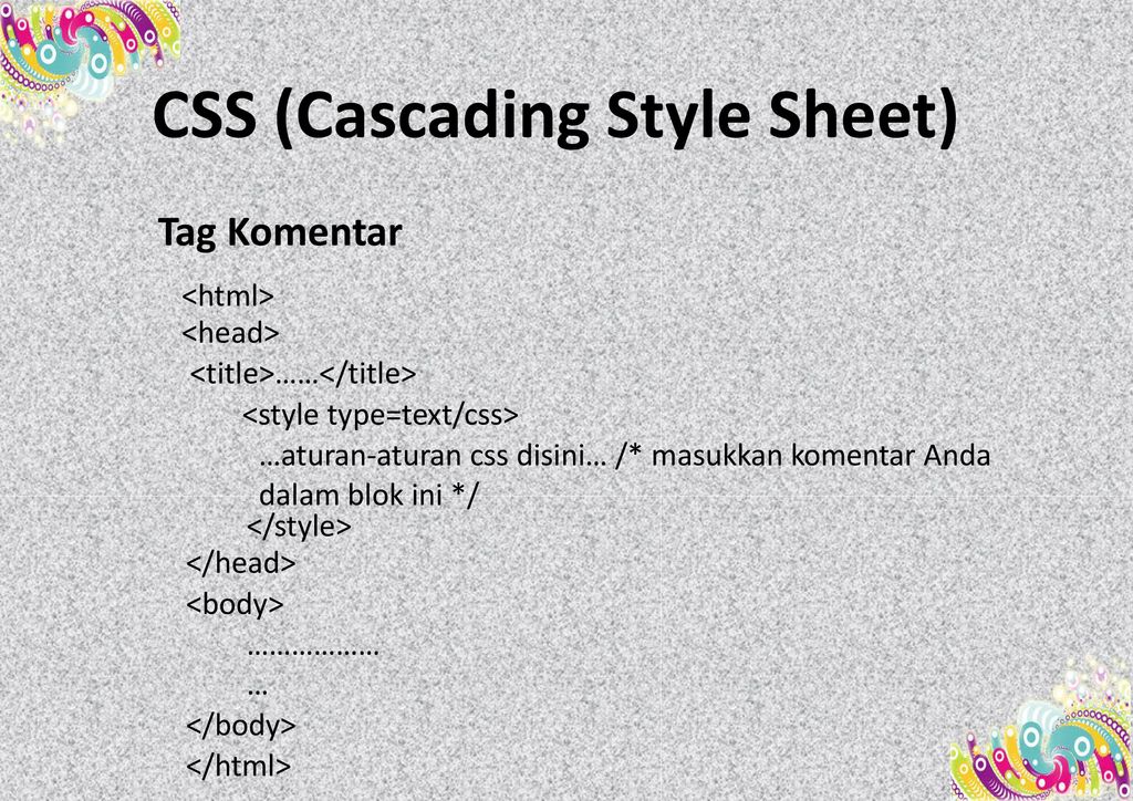 Cascading Style Sheet (CSS) - Ppt Download