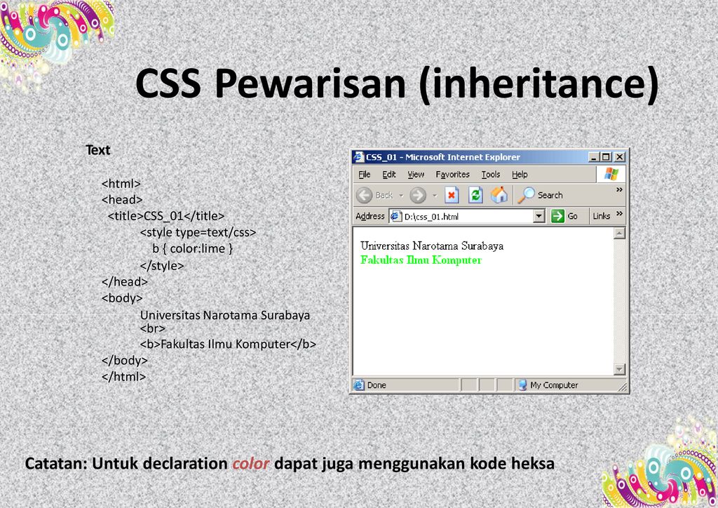 Cascading Style Sheet (CSS) - Ppt Download