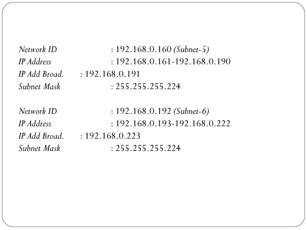 Network id