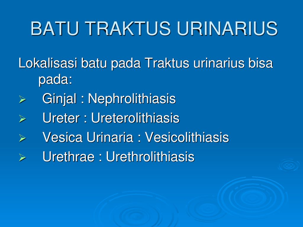 Nephrolithiasis латынь