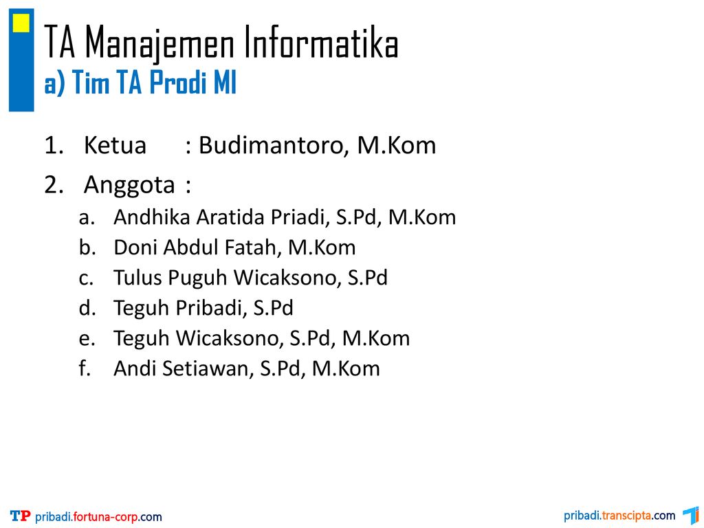 - TUGAS AKHIRTA 2018 Teguh Pribadi Ppt Download