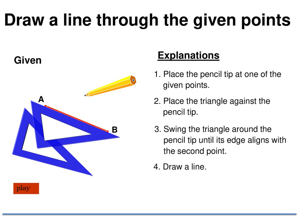 Give points. Line-through.