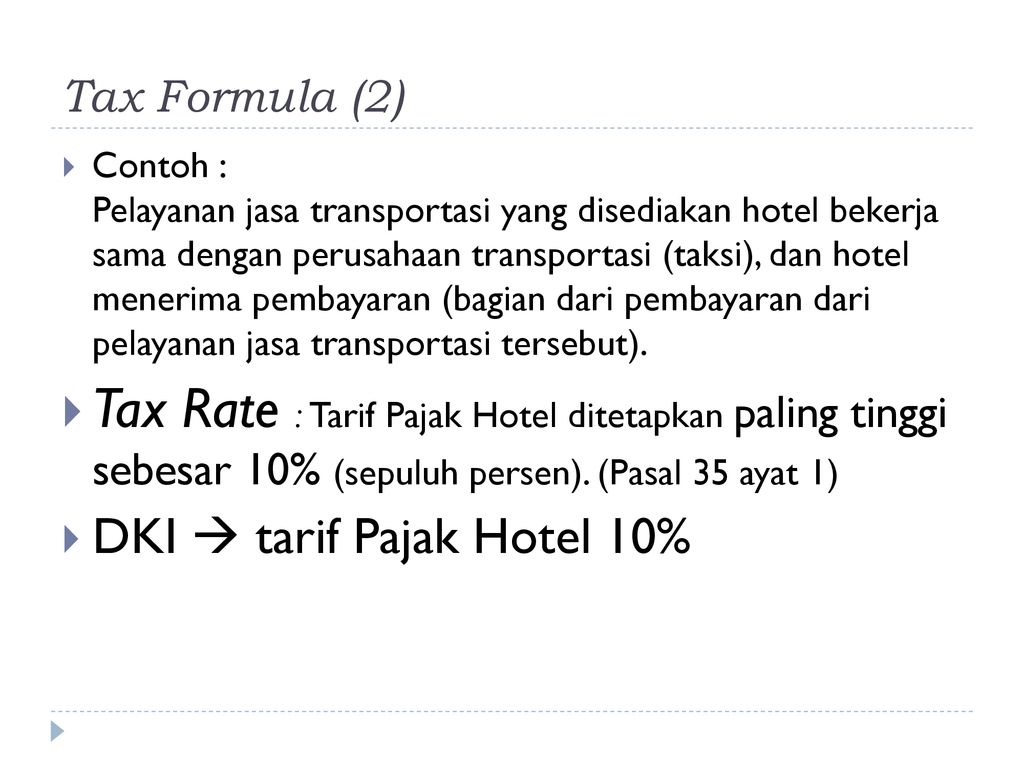 PAJAK HOTEL & PAJAK RESTORAN - Ppt Download