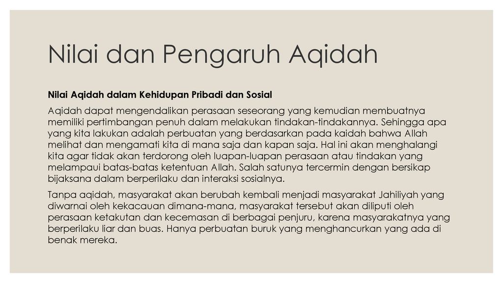 Pokok Pokok Ajaran Agama Islam Ppt Download