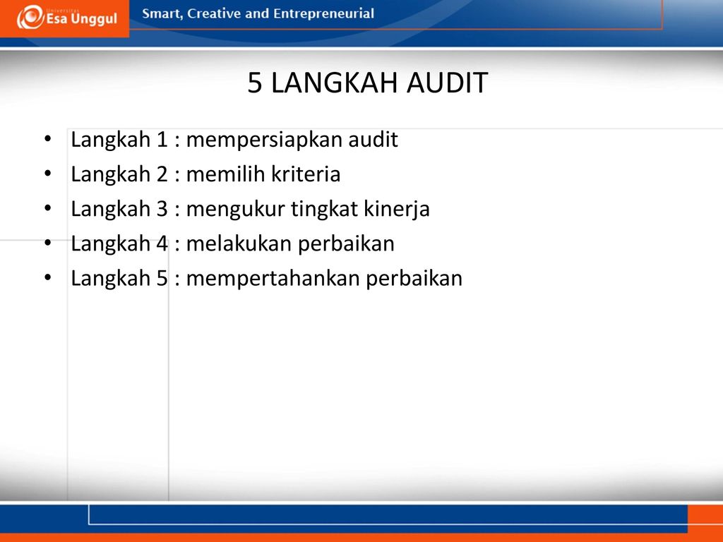 Langkah – Langkah Audit Medis PRODI ILMU KESEHATAN & FAKULTAS RMIK ...