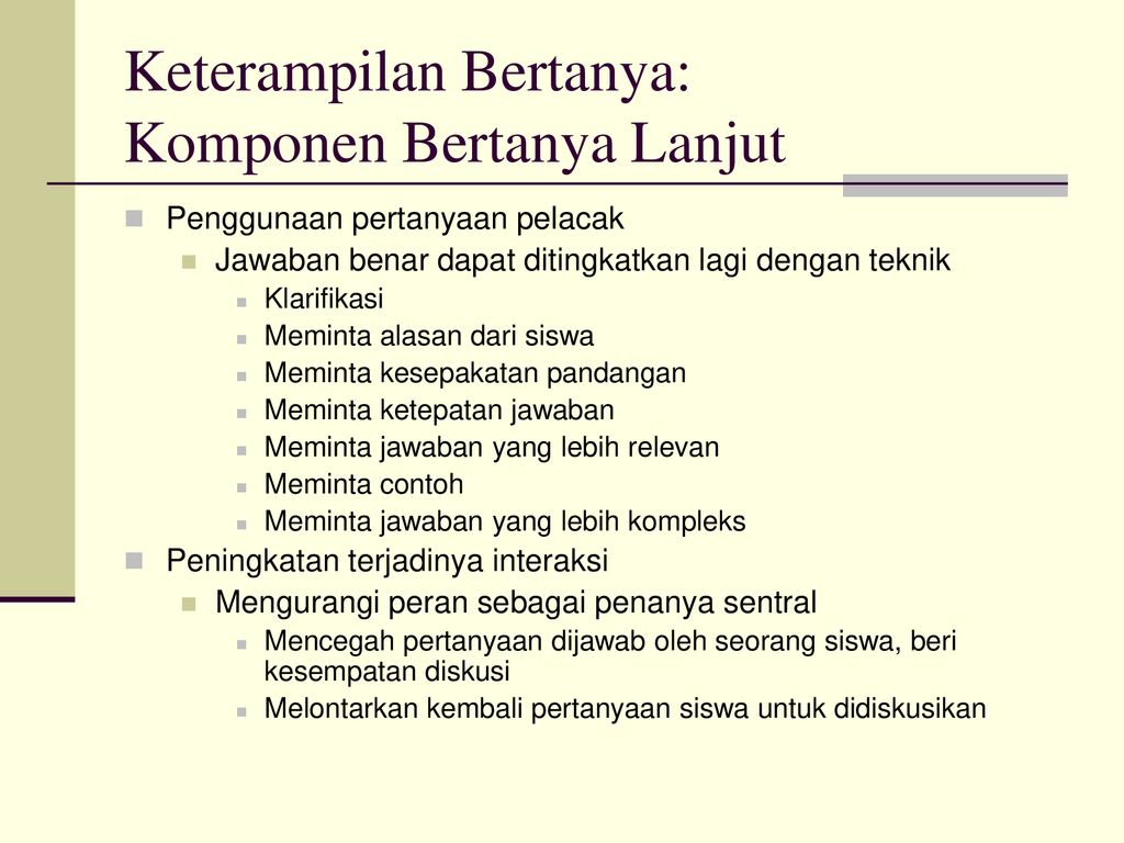 Jenis-jenis Keterampilan Mengajar - Ppt Download