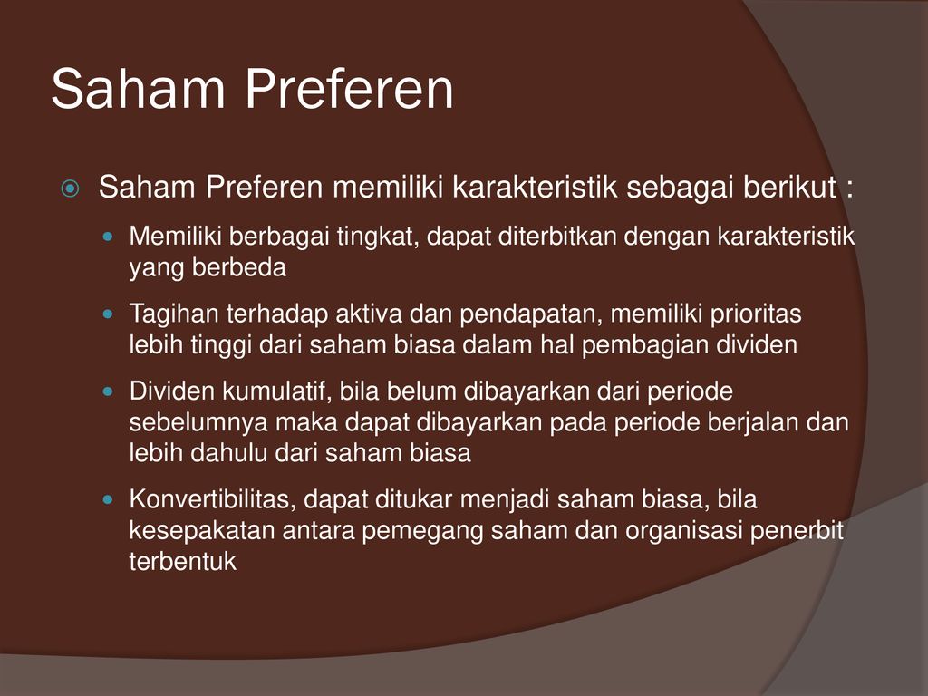 PERTEMUAN 12 SAHAM (1). - Ppt Download