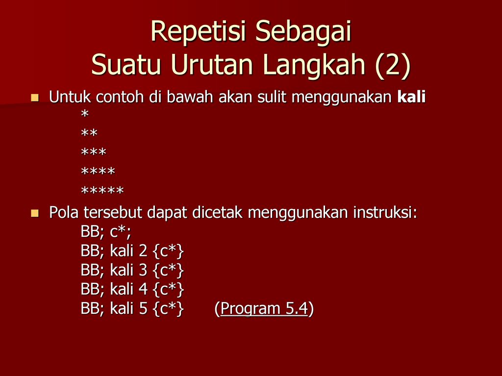 PENGULANGAN INSTRUKSI - Ppt Download