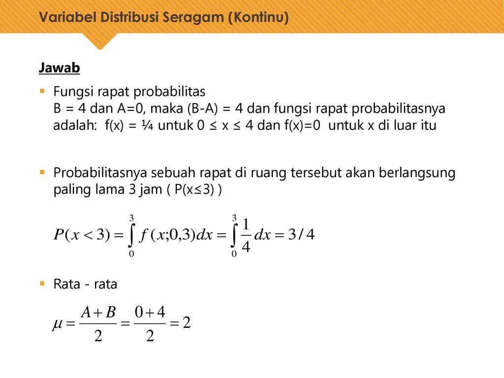 Distribusi Peluang Kontinu - Ppt Download