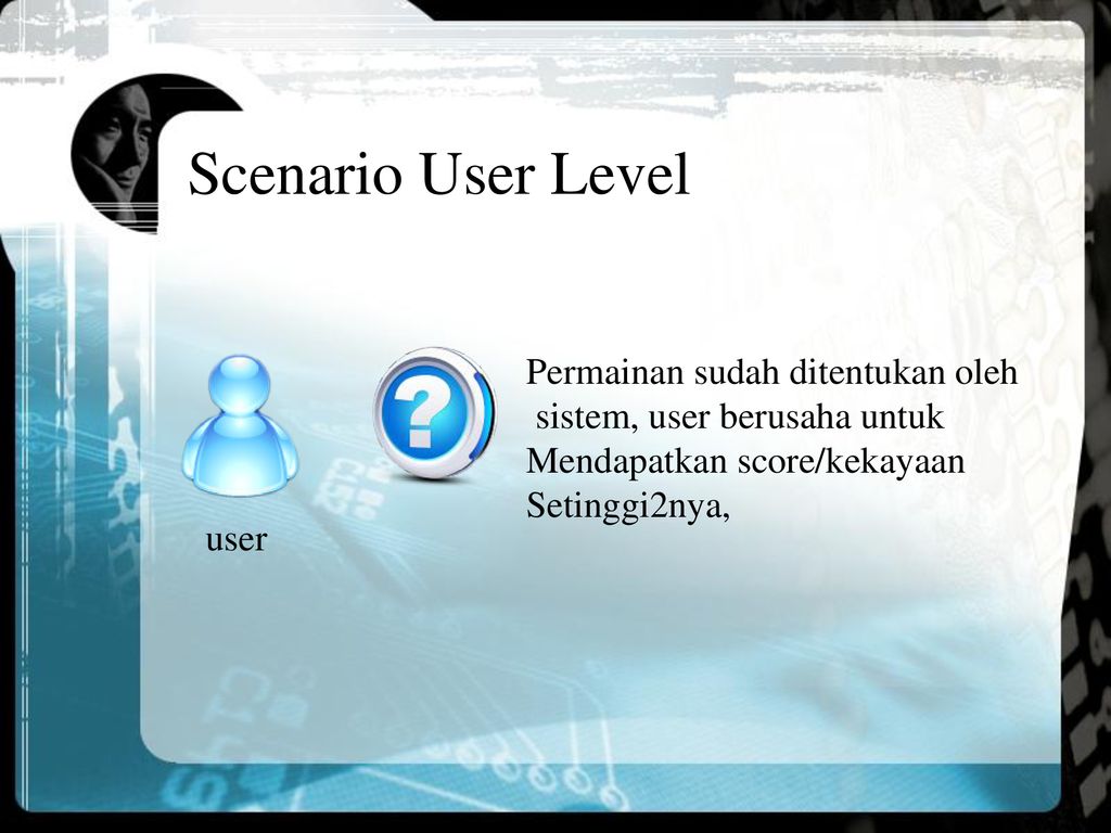 User scenario