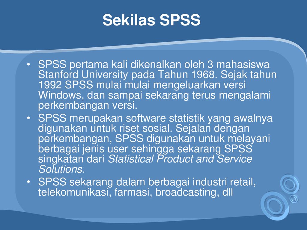 Pengenalan Spss Ppt Download