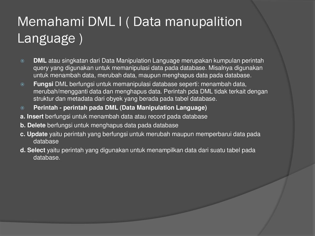 Administrasi Basis Data - Ppt Download