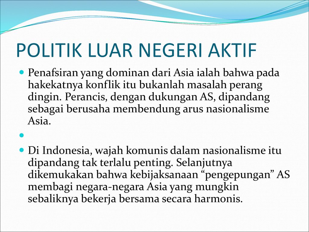 Politik Luar Negeri Indonesia Adalah – Newstempo