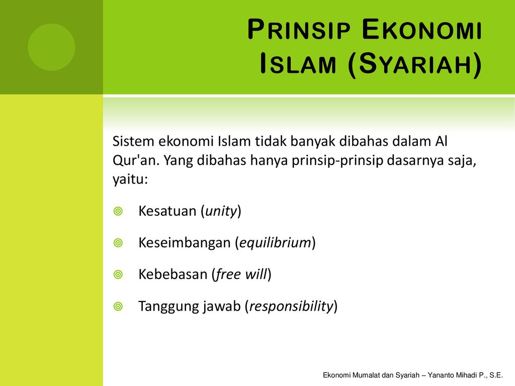 Bab 1 Pengantar Ilmu Ekonomi Syariah - Ppt Download