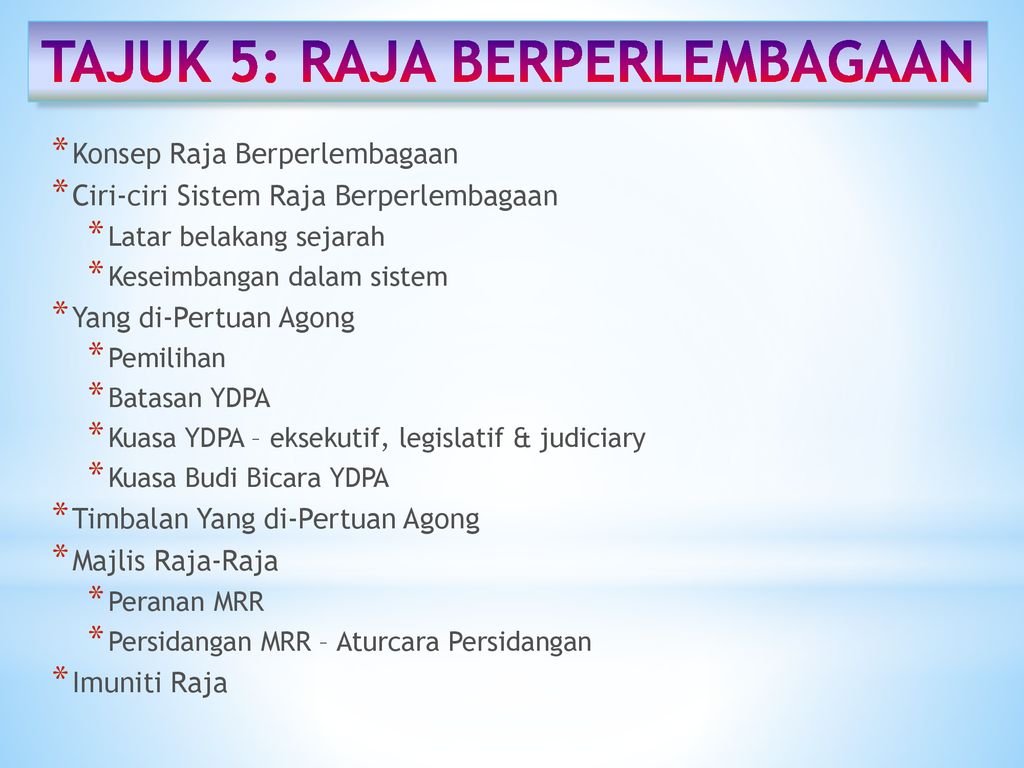 contoh assignment raja berperlembagaan