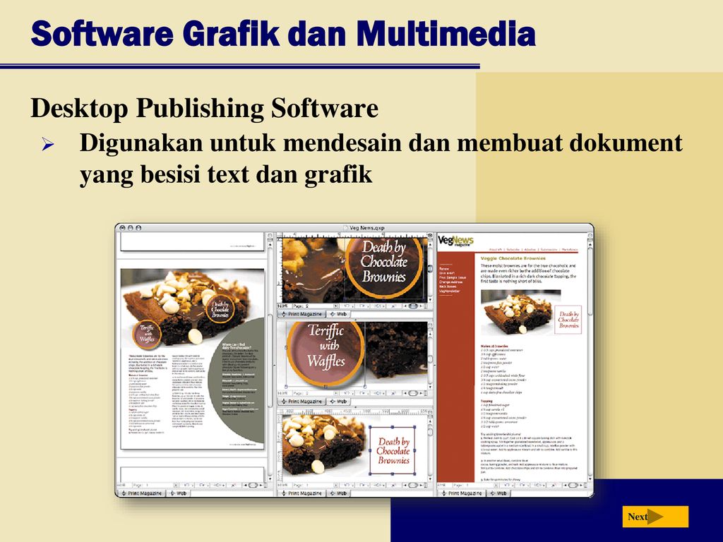 Publishing software