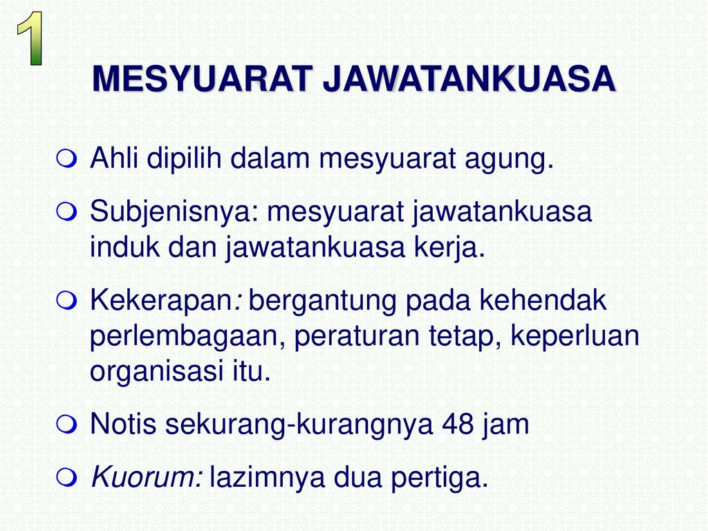 Memantapkan Kualiti Intro PENGURUSAN MESYUARAT RASMI. - ppt download