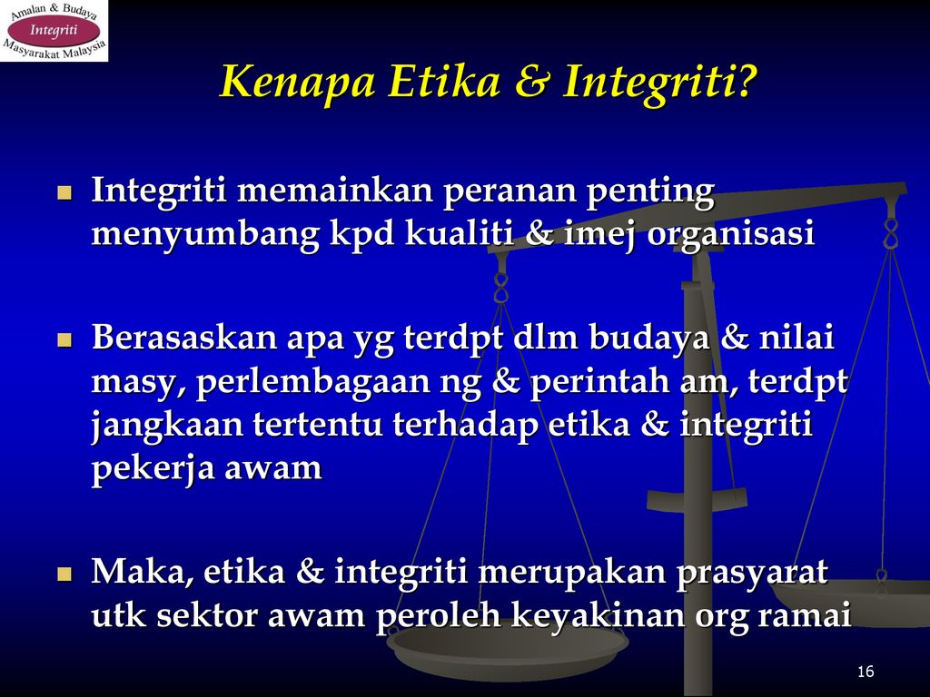 Pengurusan Integriti Sektor Awam - ppt download